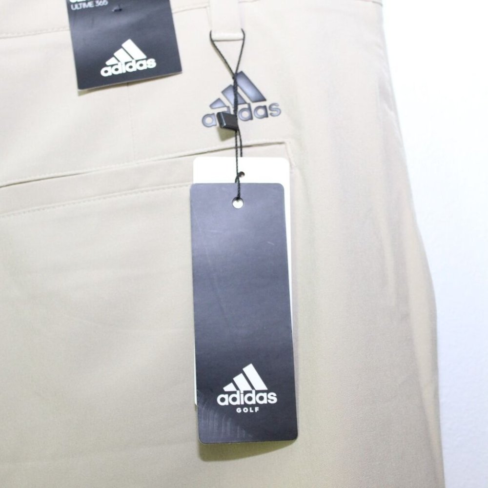 NWT Adidas Ultimate365 Golf Shorts Khaki Tan Beige CE0457 Men's Size 36 H13215 - Picture 4 of 9